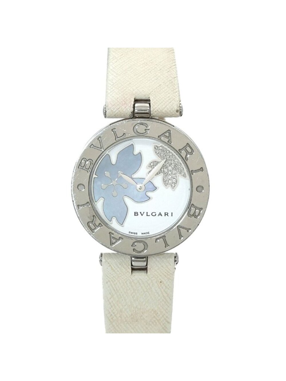 Bvlgari B.zero1 Watch Diamond Blue Shell White Quartz